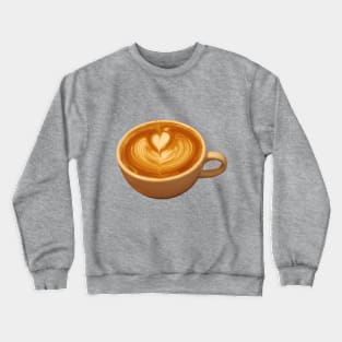 Latte Art Coffee Love Crewneck Sweatshirt